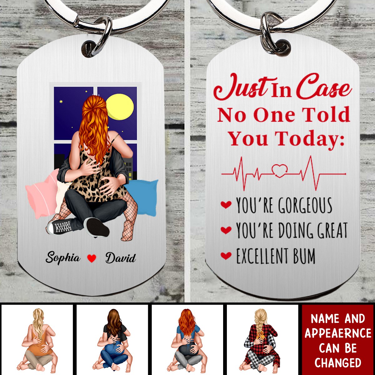 You're Gorgeous Valentine's Gifts - Personalized Stainless Steel Keychain