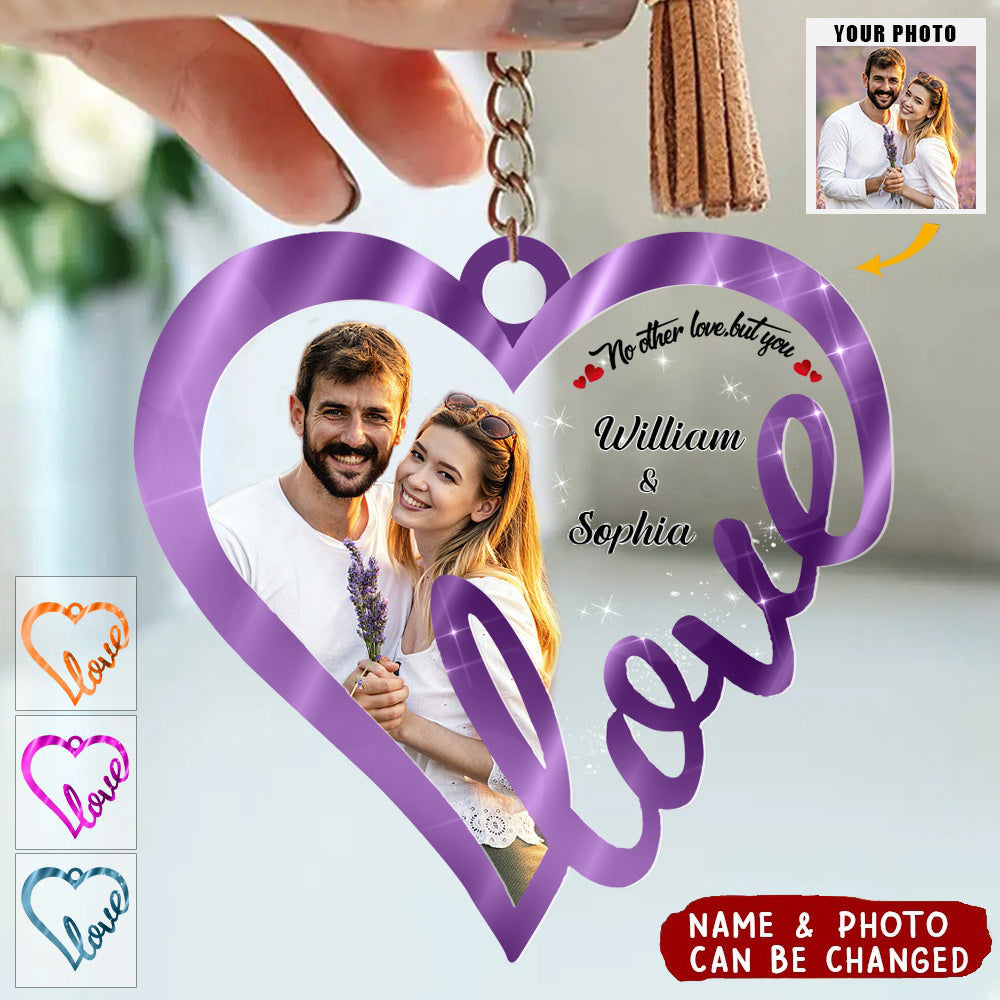 Your are the love of my life - Personalized Photo Keychain
