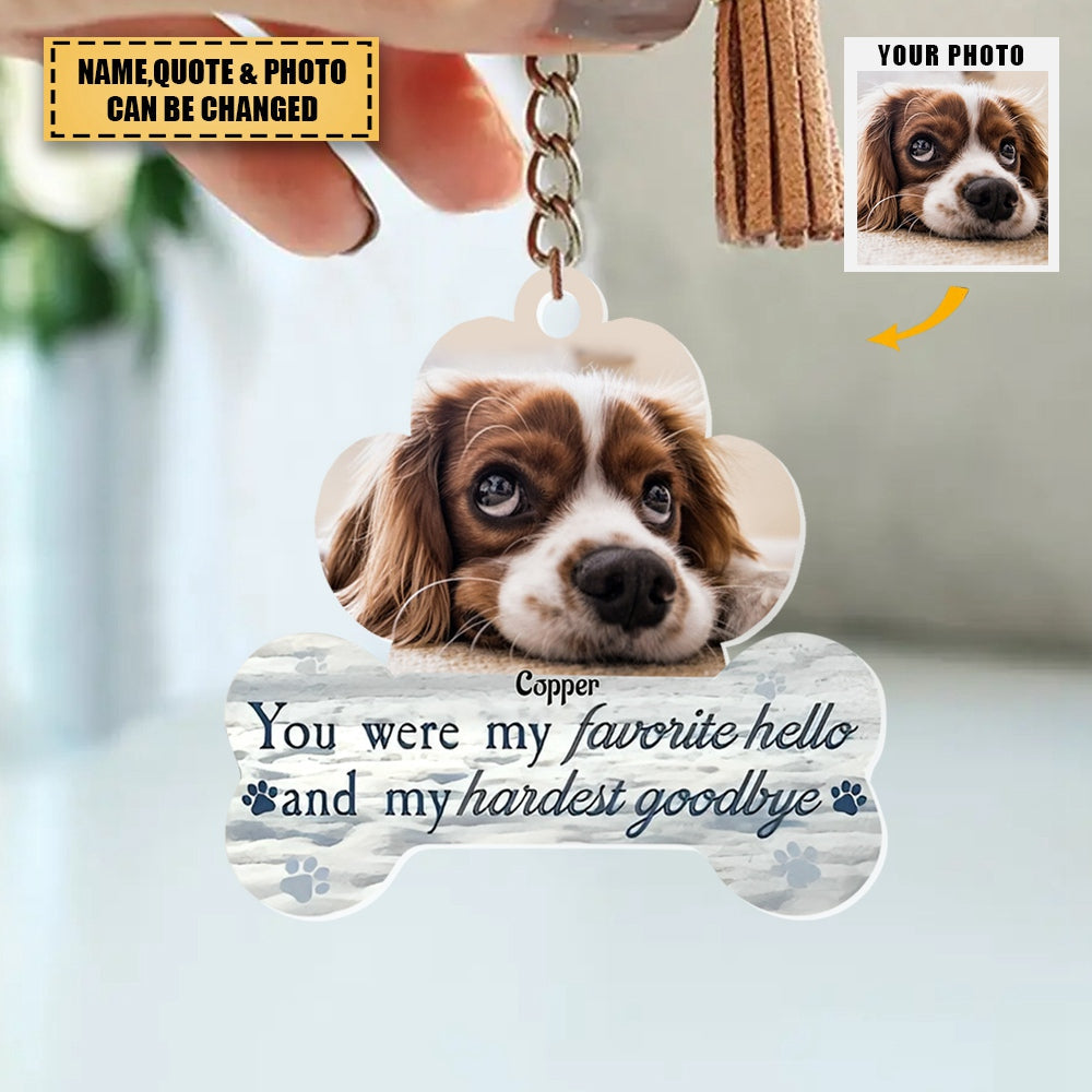 I'll Carry You With Me Memorial Pet - Personalized Acrylic Photo Keychain
