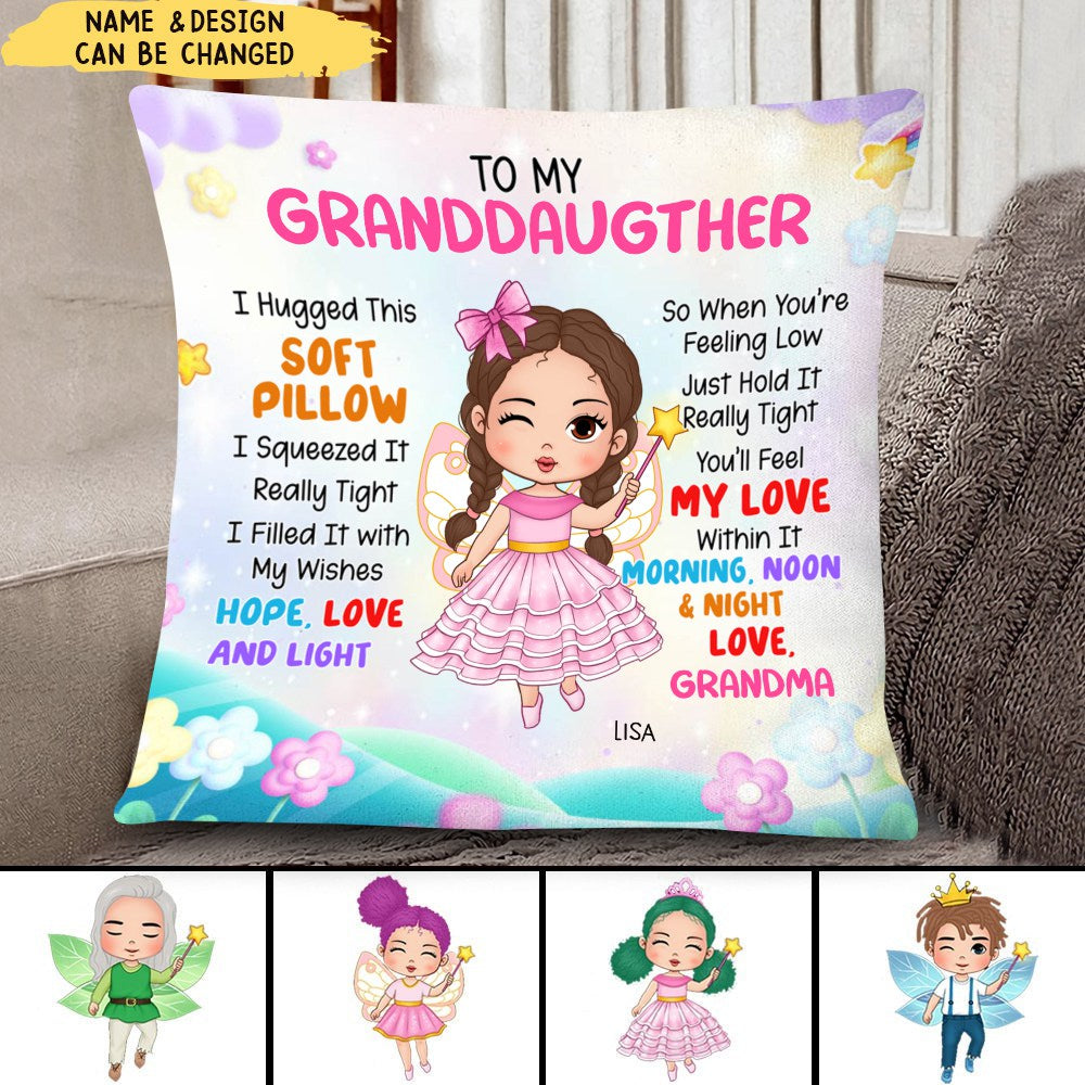 Gift For Granddaughter Little Fairy Princess Pillow