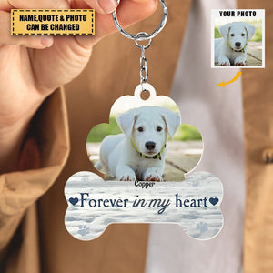 I'll Carry You With Me Memorial Pet - Personalized Acrylic Photo Keychain