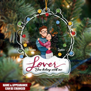 Personalized Love Ornament, Christmas Gifts For Couple