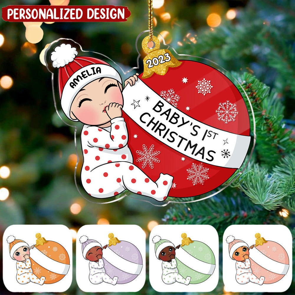 New Baby Ornament - Baby's First Christmas - Cute Christmas Keepsake - Best Baby Shower Gift