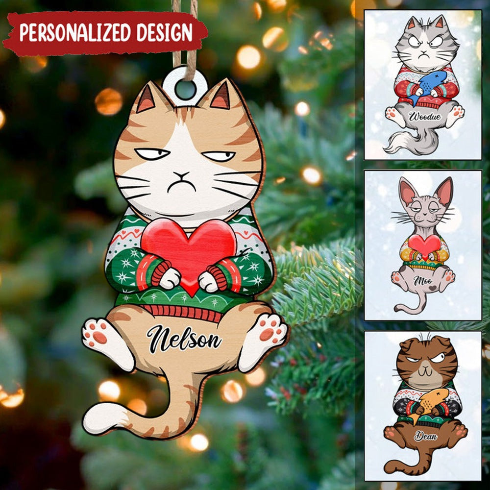 Have Yourself A Very Meowy Christmas - Cat Personalized Custom Ornament - Acrylic Custom Shaped - Christmas Gift For Pet Owners, Pet Lovers