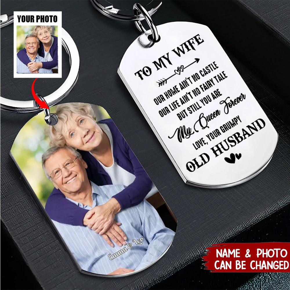 You Are My Queen Forever - Upload Image, Gift For Couples - Personalized Keychain