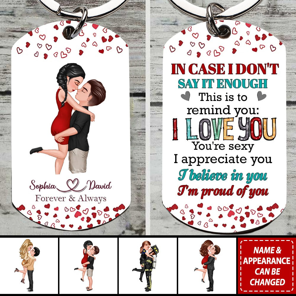 Personalized Couple Keychain - Gift Idea For Couple/Him/Her/Valentine's Day
