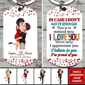 Personalized Couple Keychain - Gift Idea For Couple/Him/Her/Valentine's Day