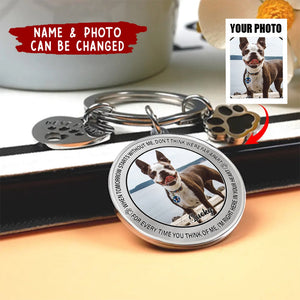Personalized Photo Keychain - Memorial Gift For Dog Lovers - Don't Cry For Me Mom