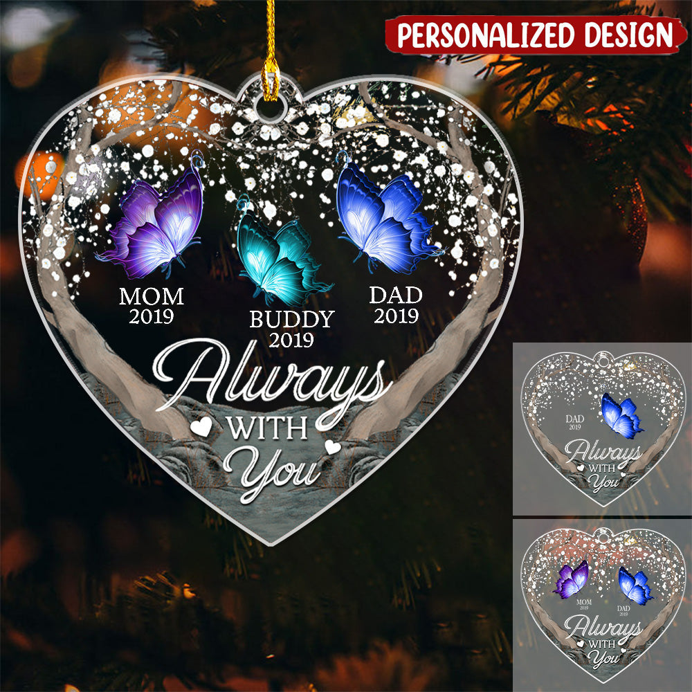 A Special Place In My Heart - Memorial Personalized Custom Ornament - Acrylic Heart Shaped - Christmas Gift, Sympathy Gift For Family Members, Pet Owners, Pet Lovers