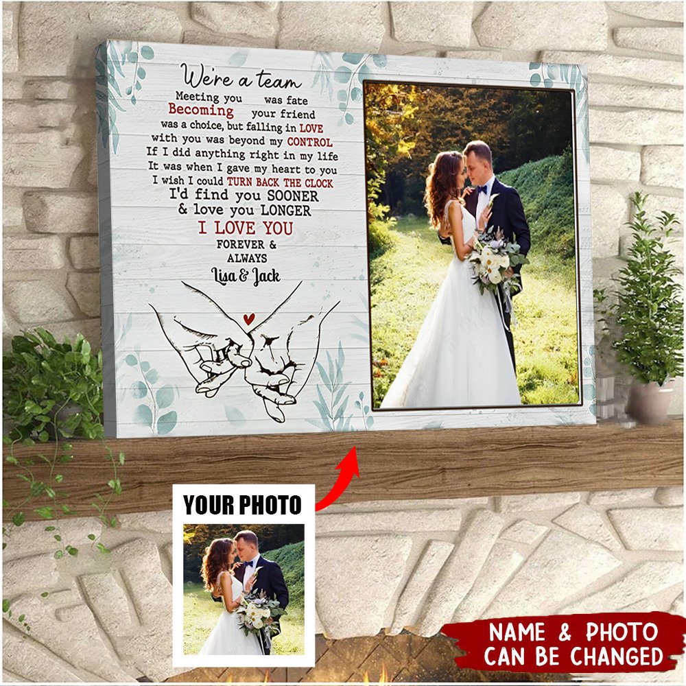 Love You Forever And Always - Couple Personalized Custom Horizontal Poster - Gift For Husband Wife, Anniversary