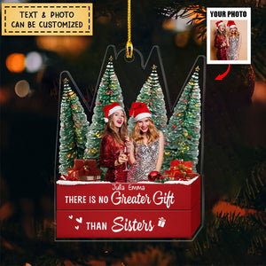 Friends - There is no Greater Gift than Friendship - Personalized Transparent Ornament