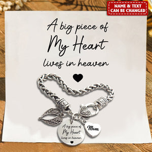 Memorial Bracelet - Personalized Gift - Always On My Mind, Forever In My Heart Memory Bracelet