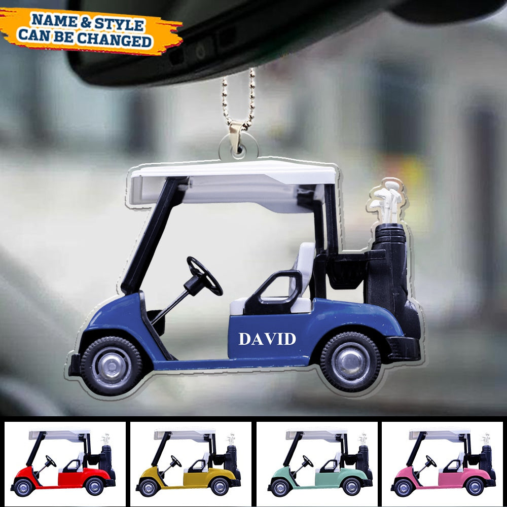 Golf Cart - Personalized Acrylic Ornament