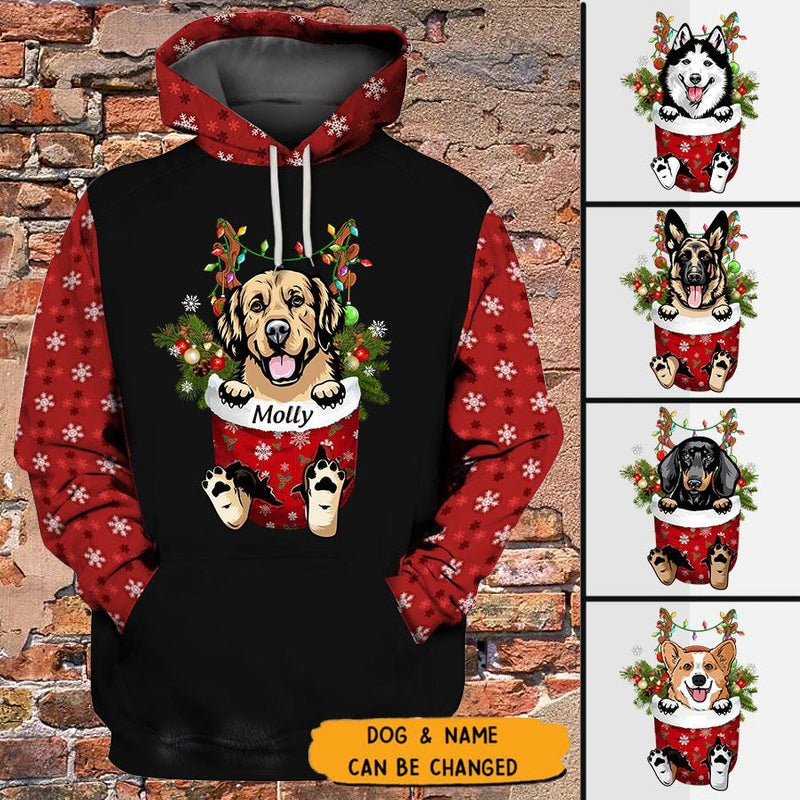 Customized Dog Breeds Dog Mom Fur Mama Puppy Pet Lovers Christmas Gift Xmas Noel Present Hoodie 3D