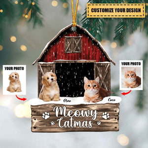 Have Yourself A Furry Little Christmas Pet Dog Cat - Personalized Wooden Ornament