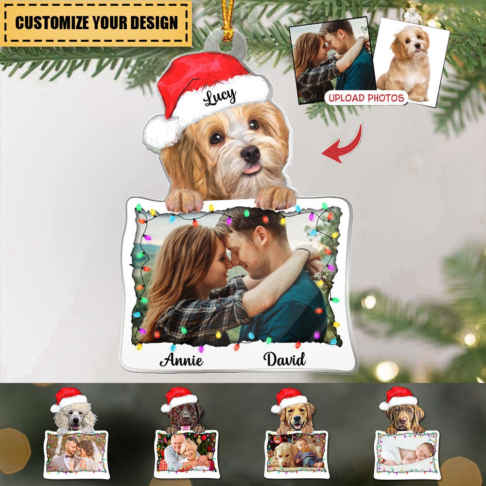 Transparent Ornament - Custom Transparent Ornament from Photo - Pet Lover - Couple Photo Gifts
