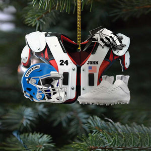 American Football Ornament, Personalized Ornament, Gift For Football Fans